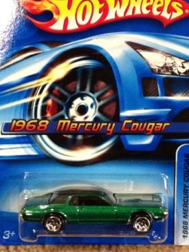 1968 Mercury Cougar (short Card) - Mainline toy car collectible - Main Image 1