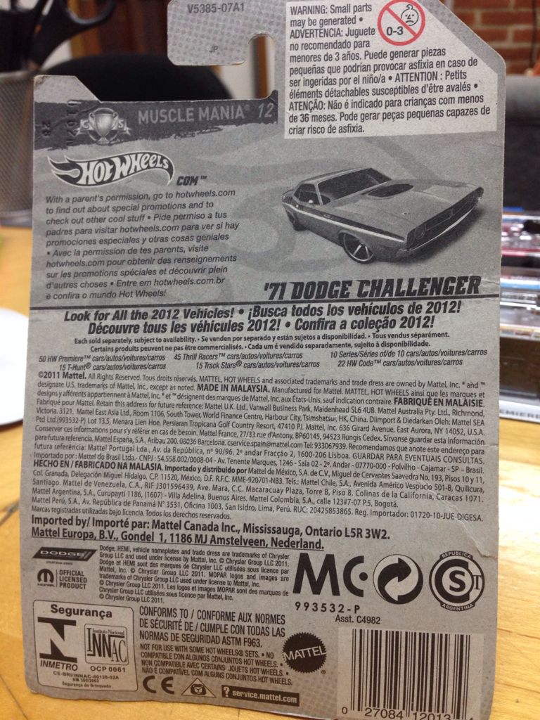 ‘71 Dodge Challenger - Muscle Mania toy car collectible - Main Image 2