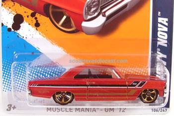 ’66 Chevy Nova - Muscle Mania - GM ’12 toy car collectible - Main Image 2