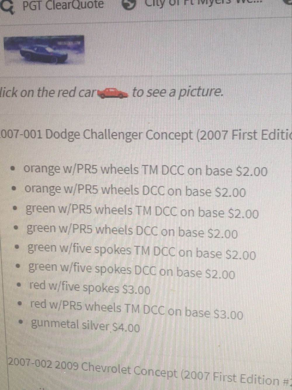 Dodge Challenger Concept - 2007 New Models toy car collectible - Main Image 3