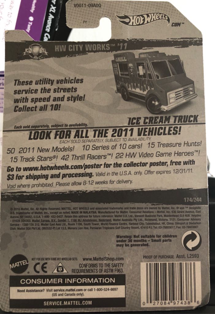 Ice Cream Truck - Food Truck toy car collectible - Main Image 2