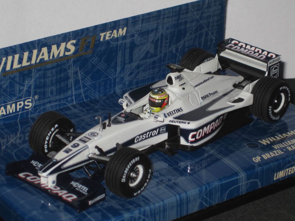 Williams FW22, #9, R. Schumacher, GP Brazil, 2000, LE, Minichamps, 430 000029, 1:43 - Minichamps toy car collectible [Barcode 4012138033917] - Main Image 1