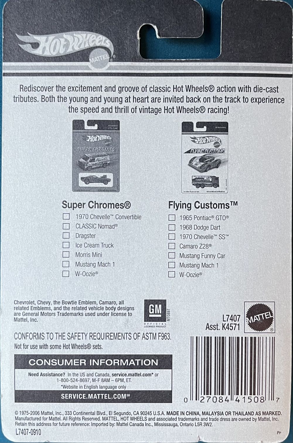 Camaro Z28 - 2007 - Flying Customs toy car collectible - Main Image 2