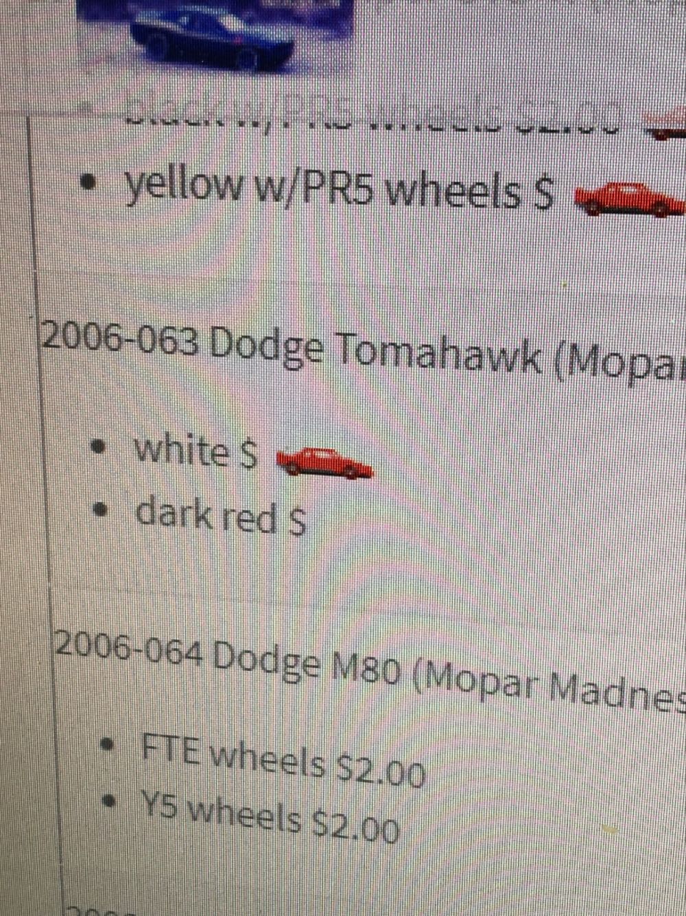 Hot Wheels Dodge Tomahawk - 2006 Mopar Madness Series toy car collectible - Main Image 3