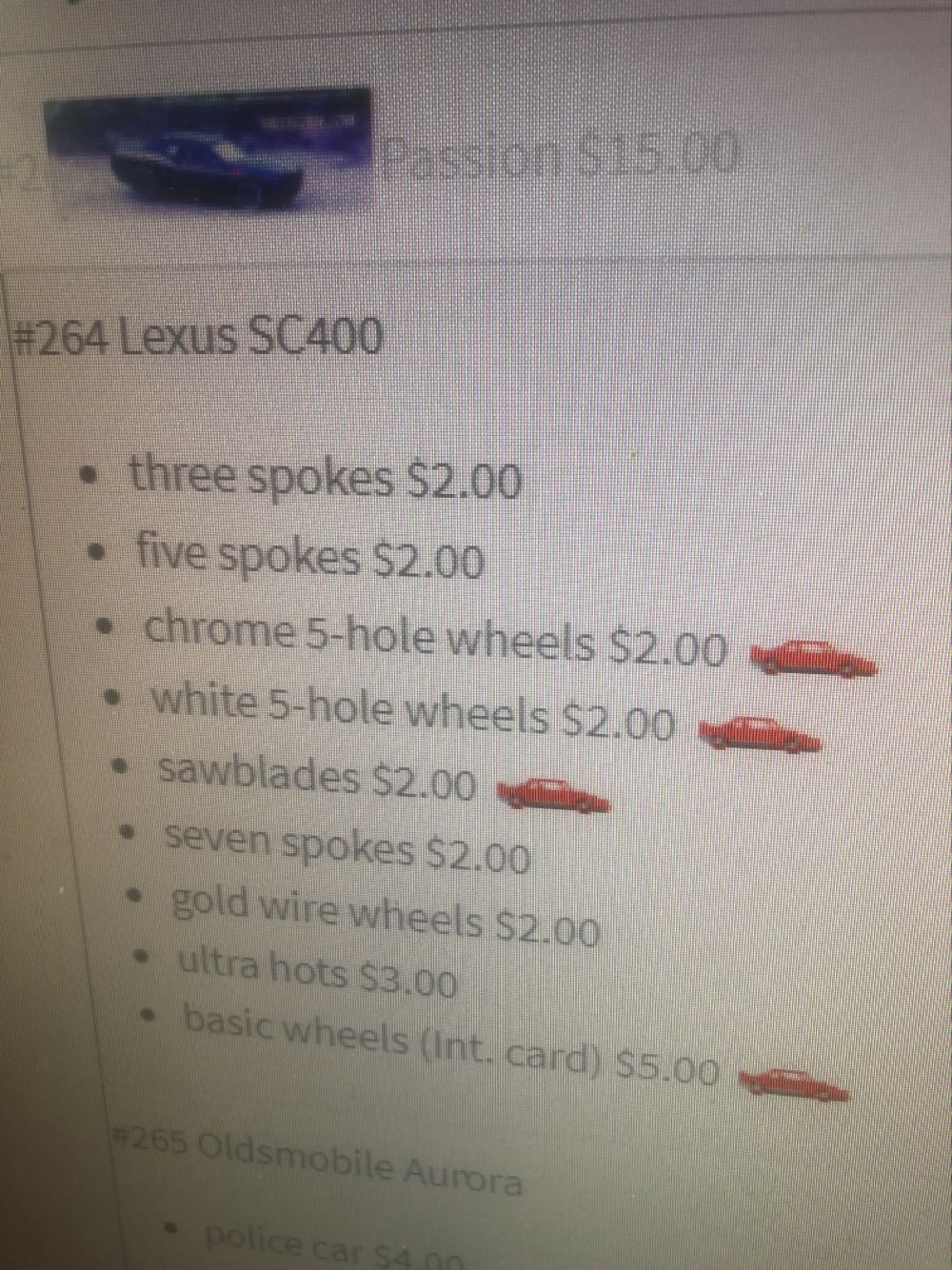 Lexus SC400 - 1995 Hot Wheels toy car collectible - Main Image 3