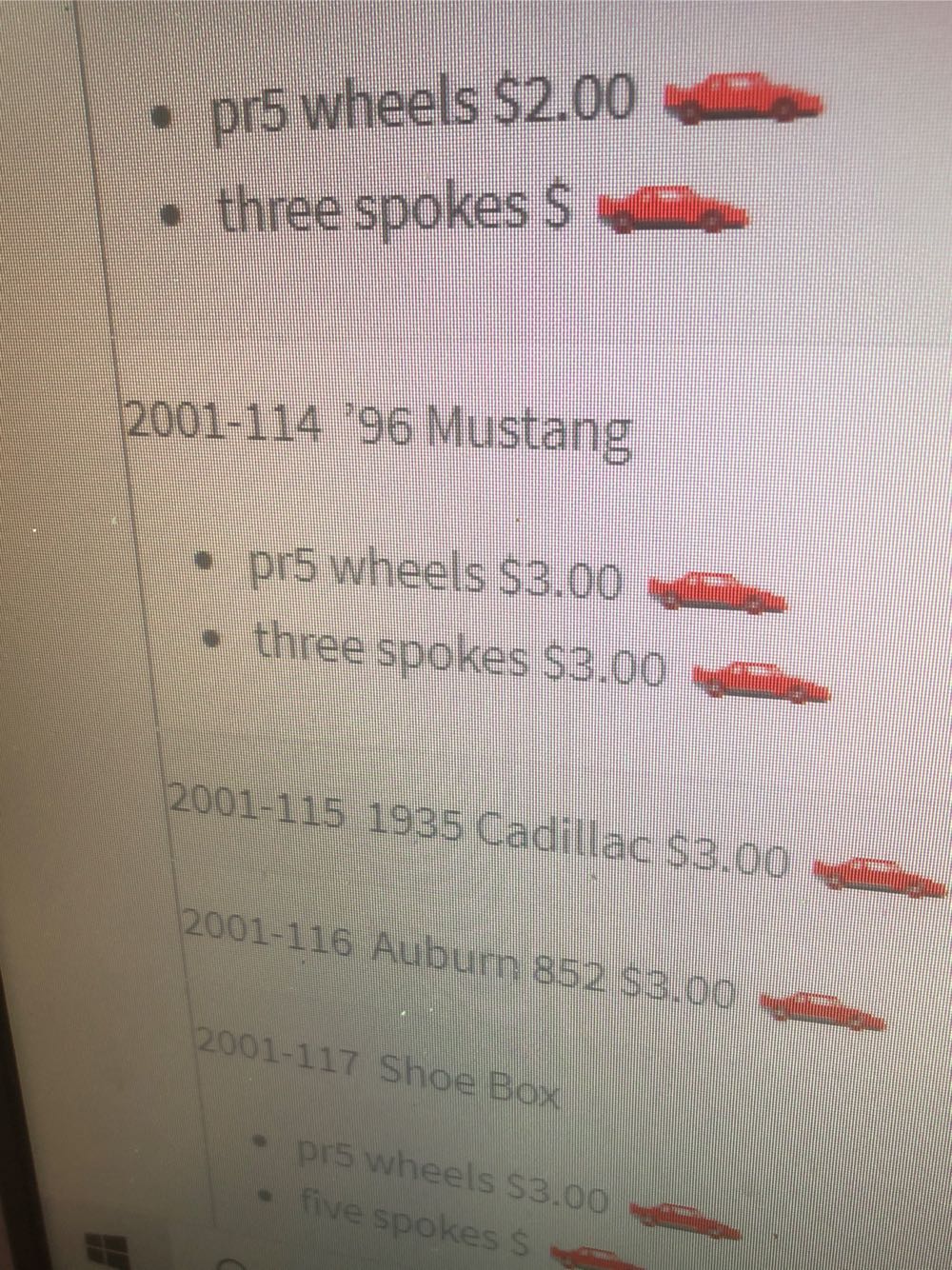 ‘96 Mustang - 2001 Hot Wheels toy car collectible - Main Image 3