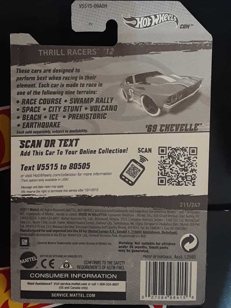 Chevy Chevelle ’69 - Thrill Racers toy car collectible - Main Image 2