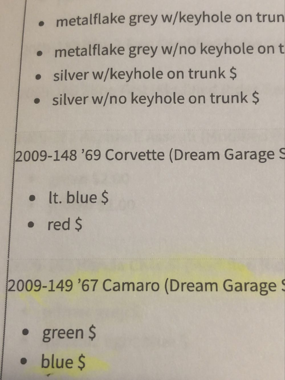 ‘69 Corvette ZL-1 - Dream Garage toy car collectible - Main Image 3