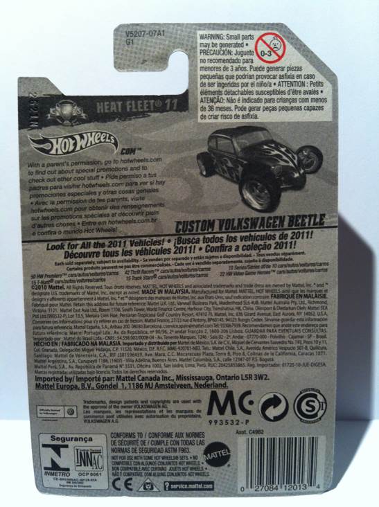 Custom Volkswagen Beetle - Heat Fleat ’11 toy car collectible - Main Image 2