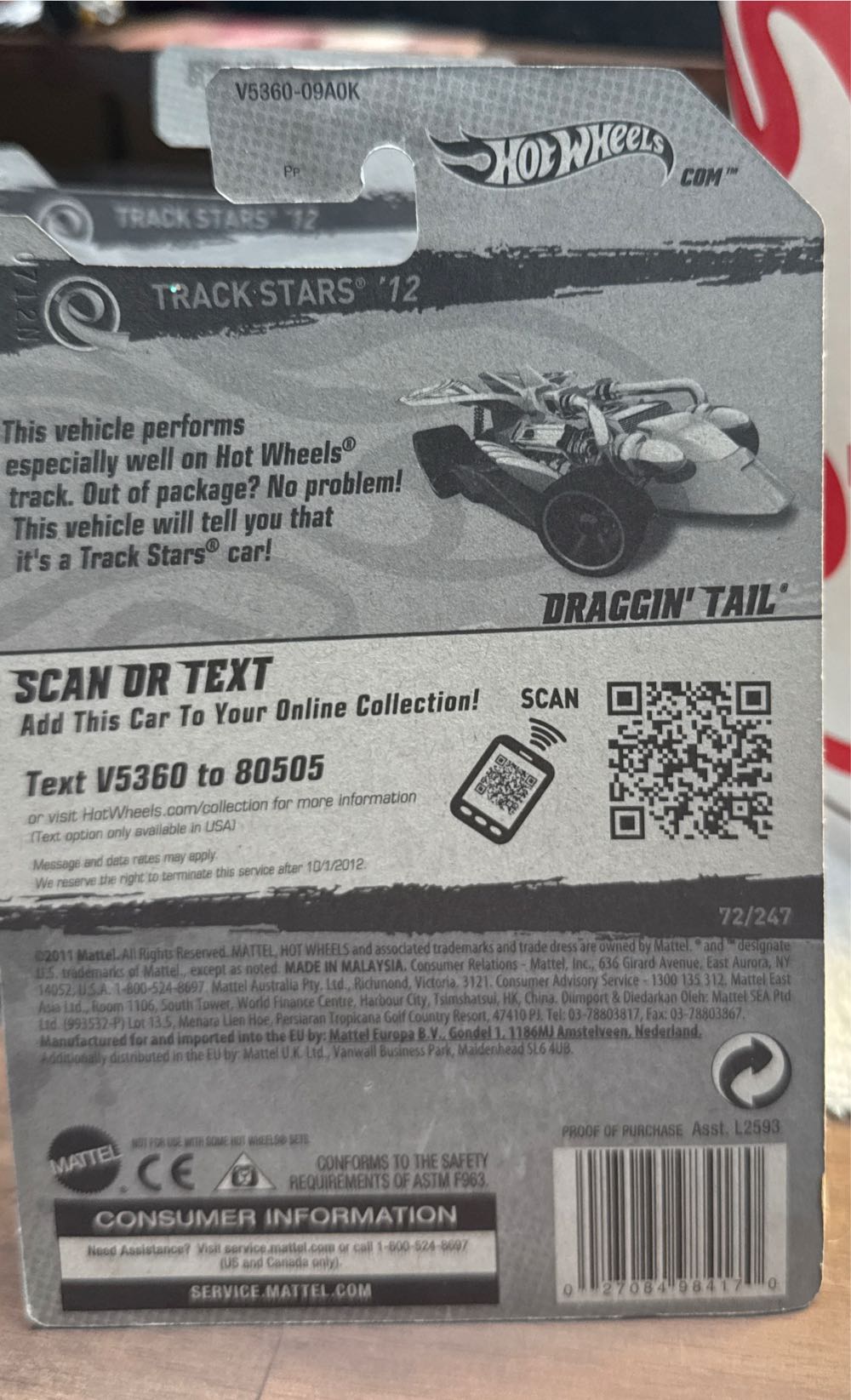 Draggin Tail - Track Stars toy car collectible - Main Image 3