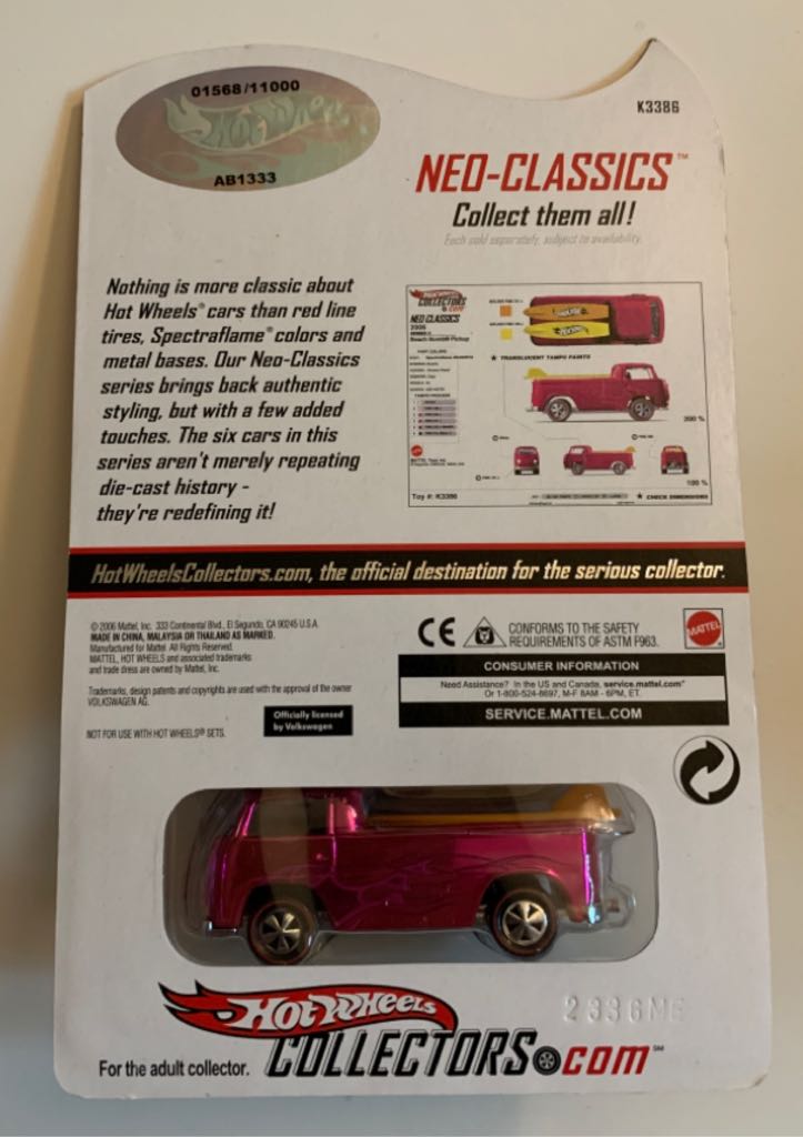Volkswagen Beach Bomb Pickup (RLC Exclusive) - HWC Series 5 - Neo-Classics toy car collectible - Main Image 2