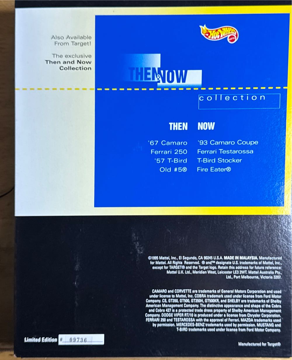 Black Convertible Collection - THEN AND NOW toy car collectible - Main Image 2