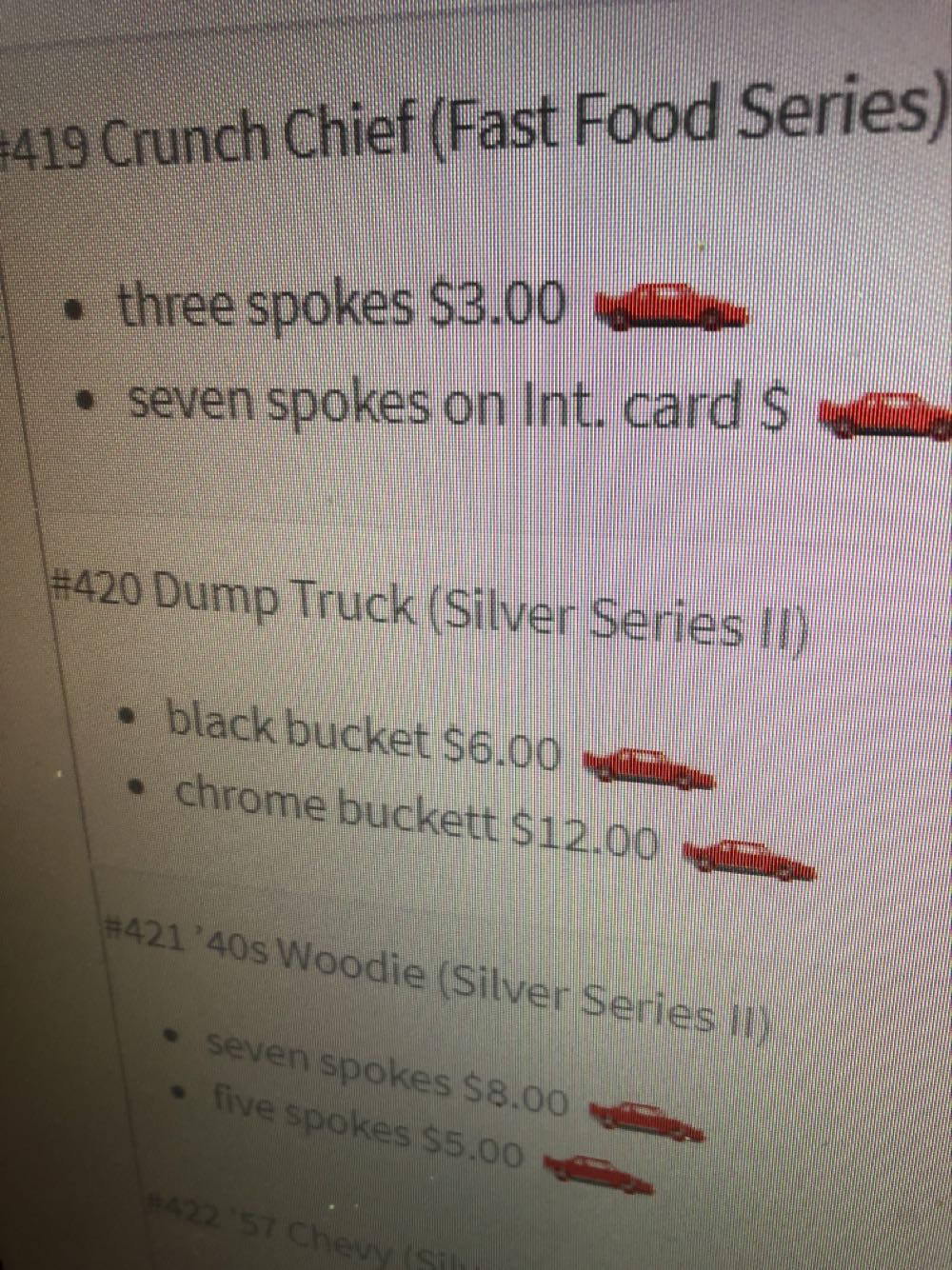 Dump Truck - Silver Series II toy car collectible - Main Image 3