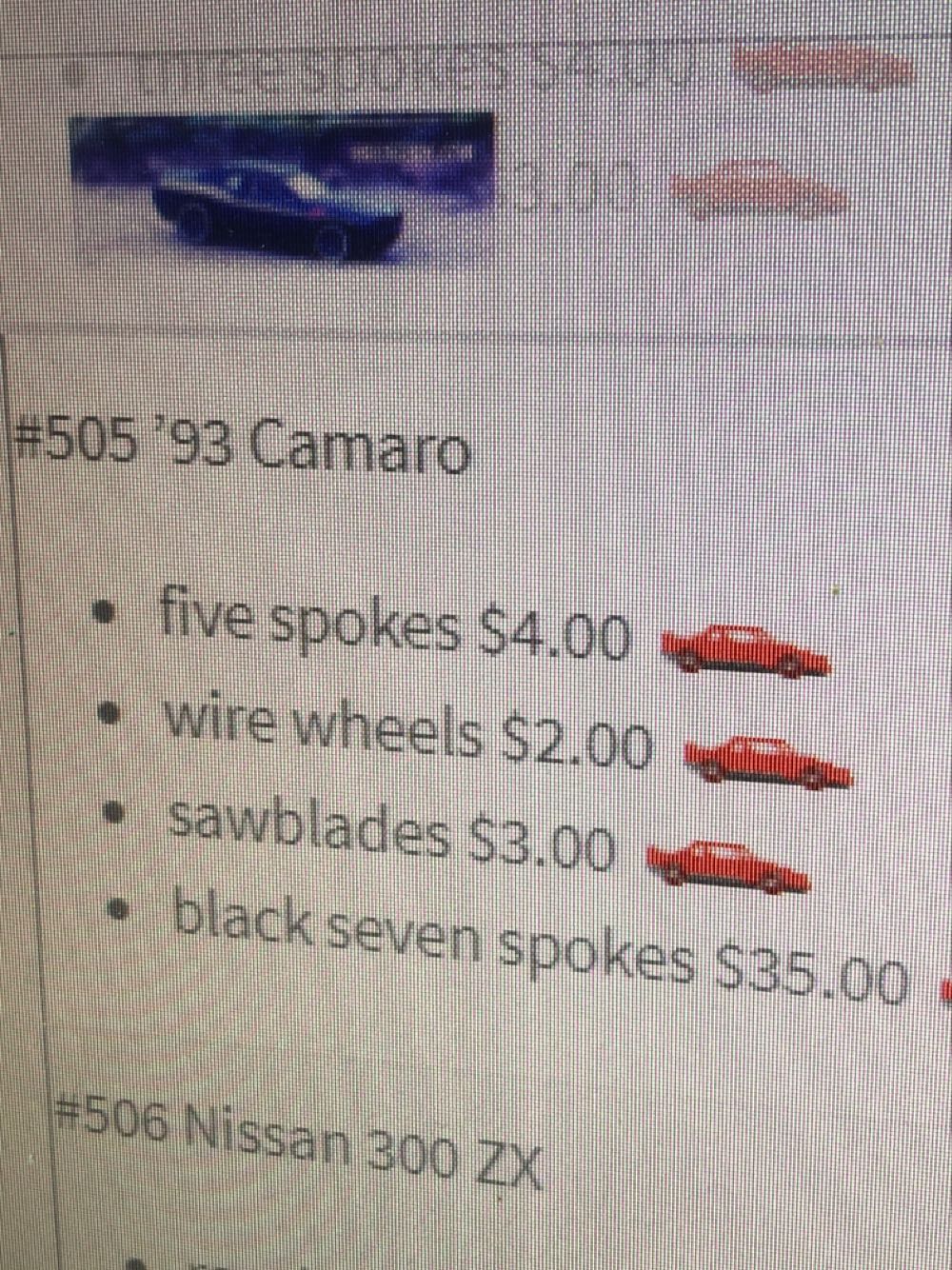 1993 Camaro - 1996 - MAINLINE toy car collectible - Main Image 3