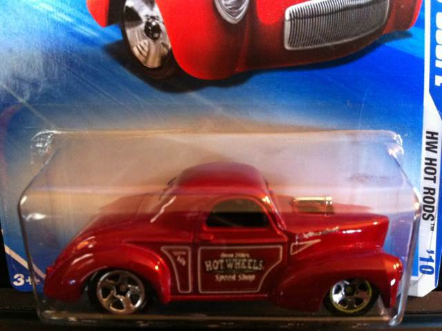 1941 Custom Willys Coupe - HW Hot Rods toy car collectible - Main Image 2