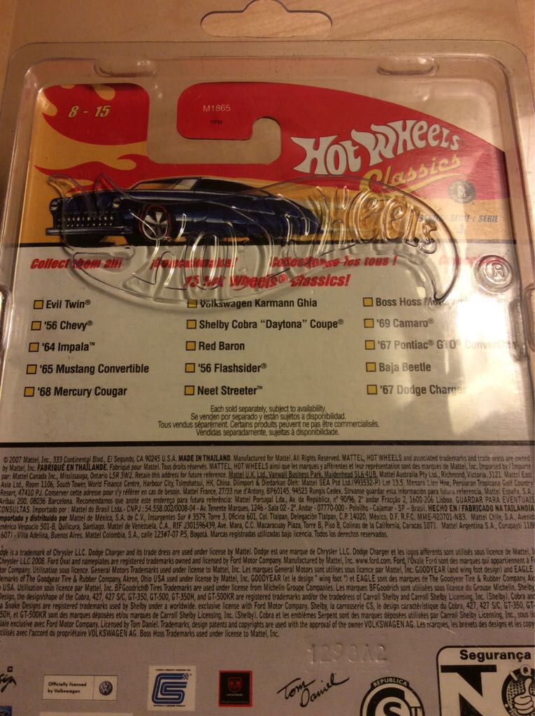 Red Baron (Classics, Purple) - 2008 Hot Wheels Classic Series #4 toy car collectible - Main Image 2