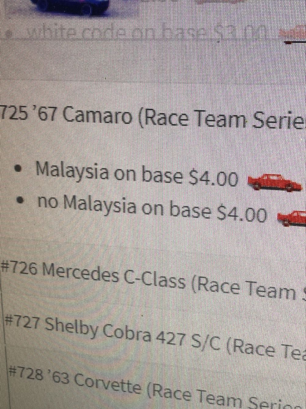 67 Camaro - Race Team Series IV toy car collectible - Main Image 3