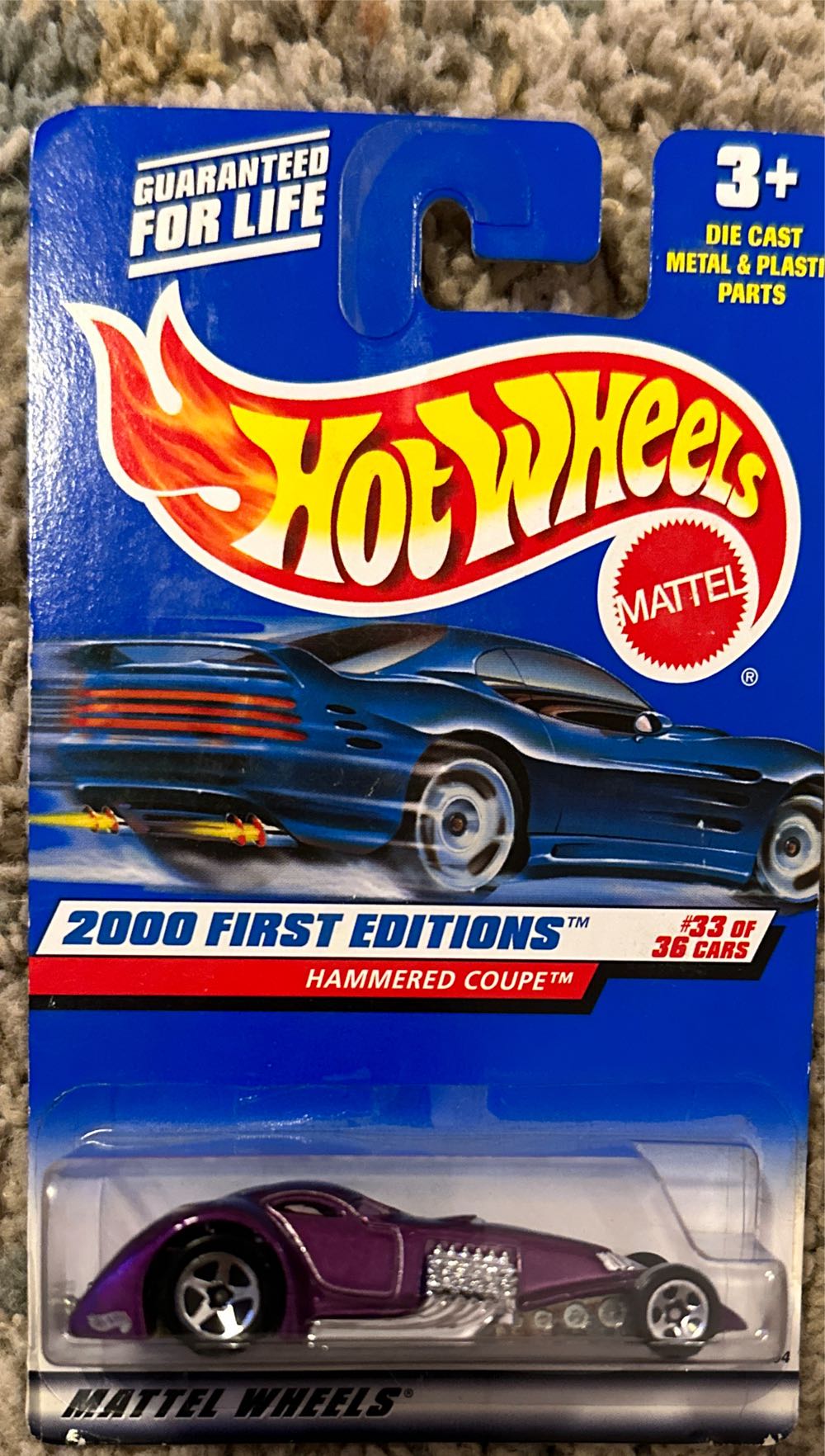 Hammered Coupe - 2000 - HW First Editions™️ toy car collectible - Main Image 3