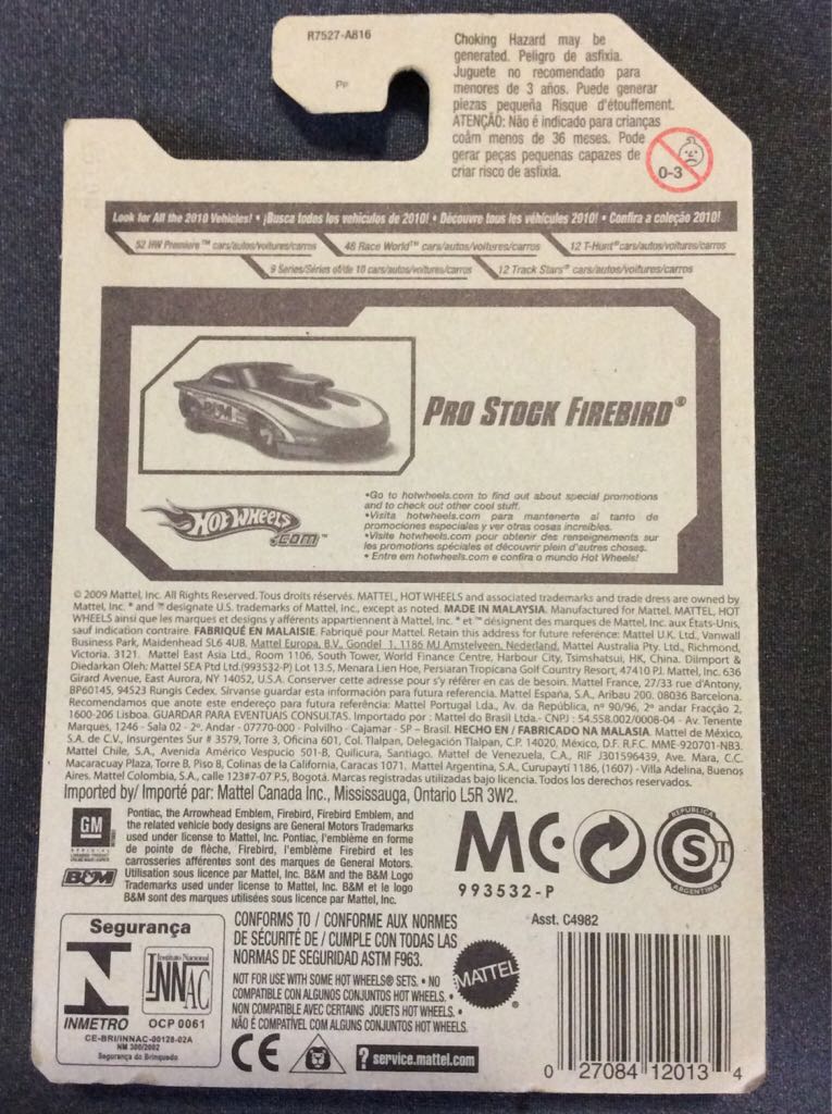 Pro Stock Firebird - HW Performance toy car collectible - Main Image 2