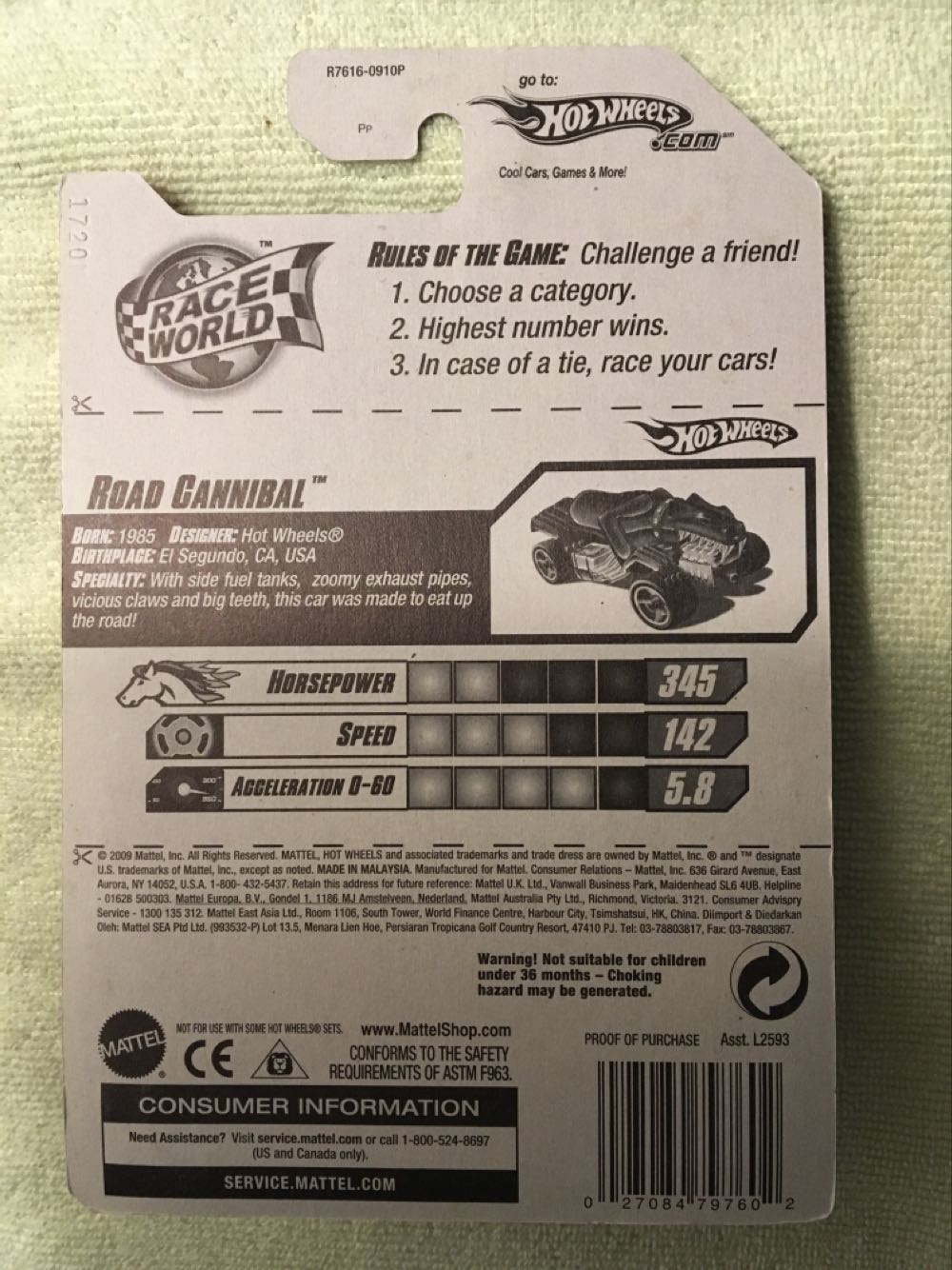 Road Cannibal - 2010 Race World Underground toy car collectible - Main Image 3