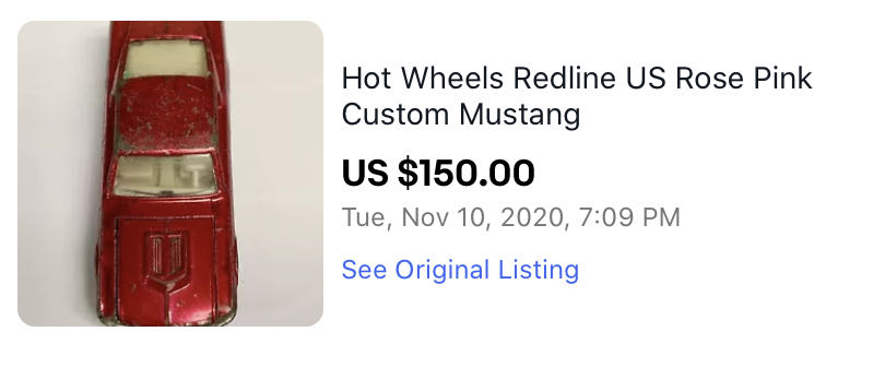 Custom Mustang - Redline Sweet Sixteen toy car collectible - Main Image 4