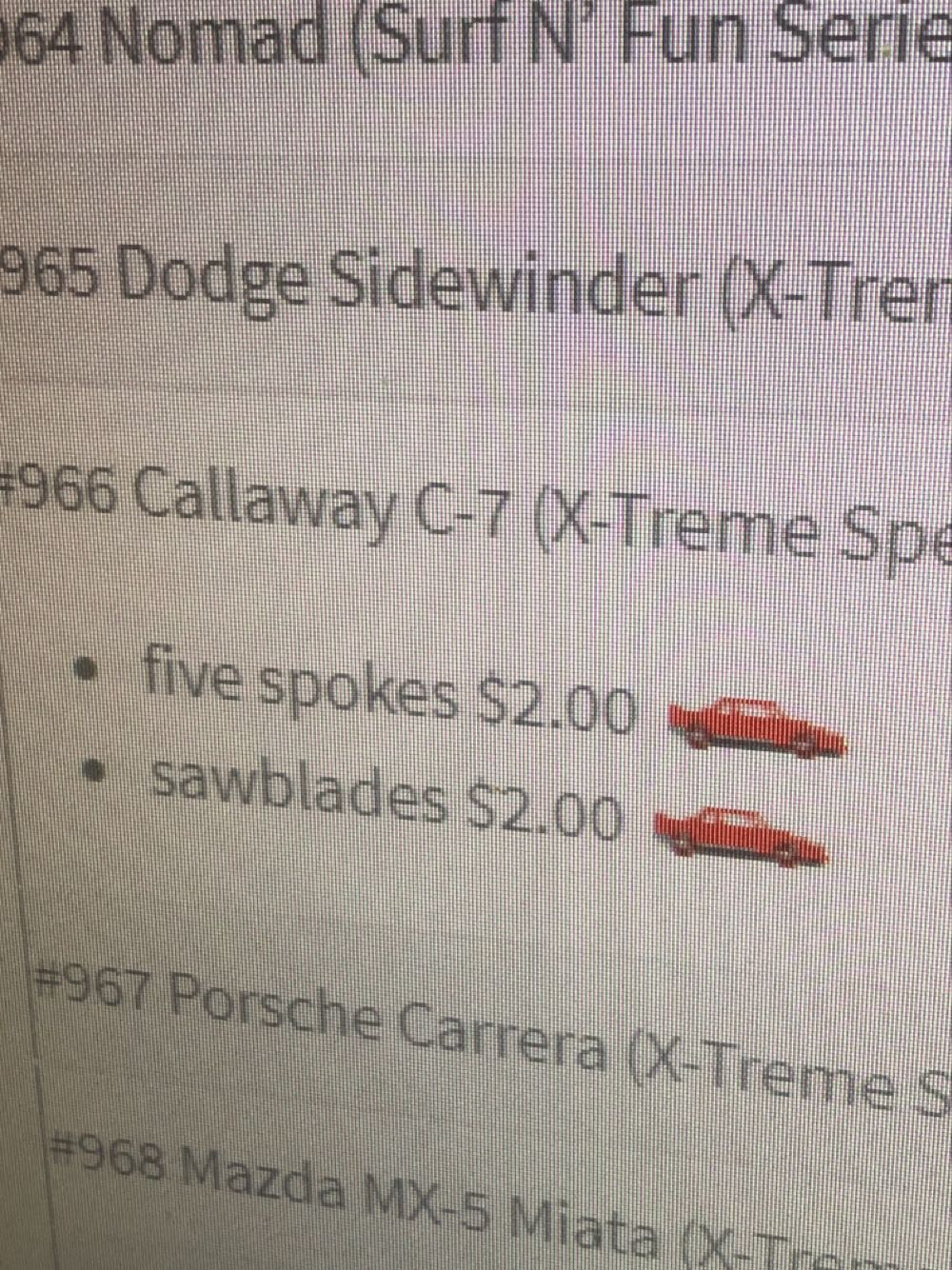 Callaway C7 - 1999 X-Treme Speed Series toy car collectible - Main Image 3