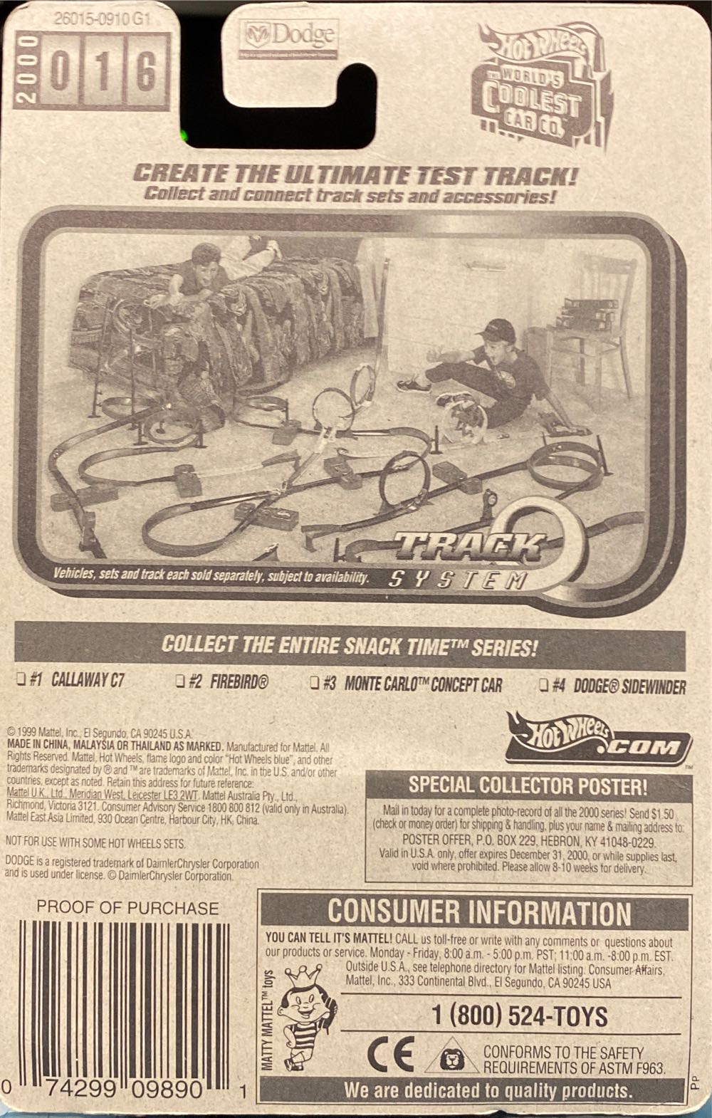 Dodge Sidewinder - 2000 Snack Time Series toy car collectible - Main Image 3