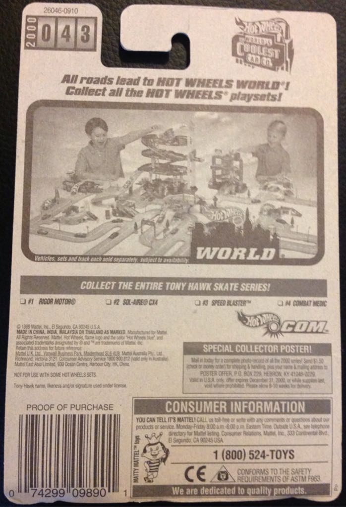 Speed Blaster - Tony Hawk Skate Series toy car collectible - Main Image 2