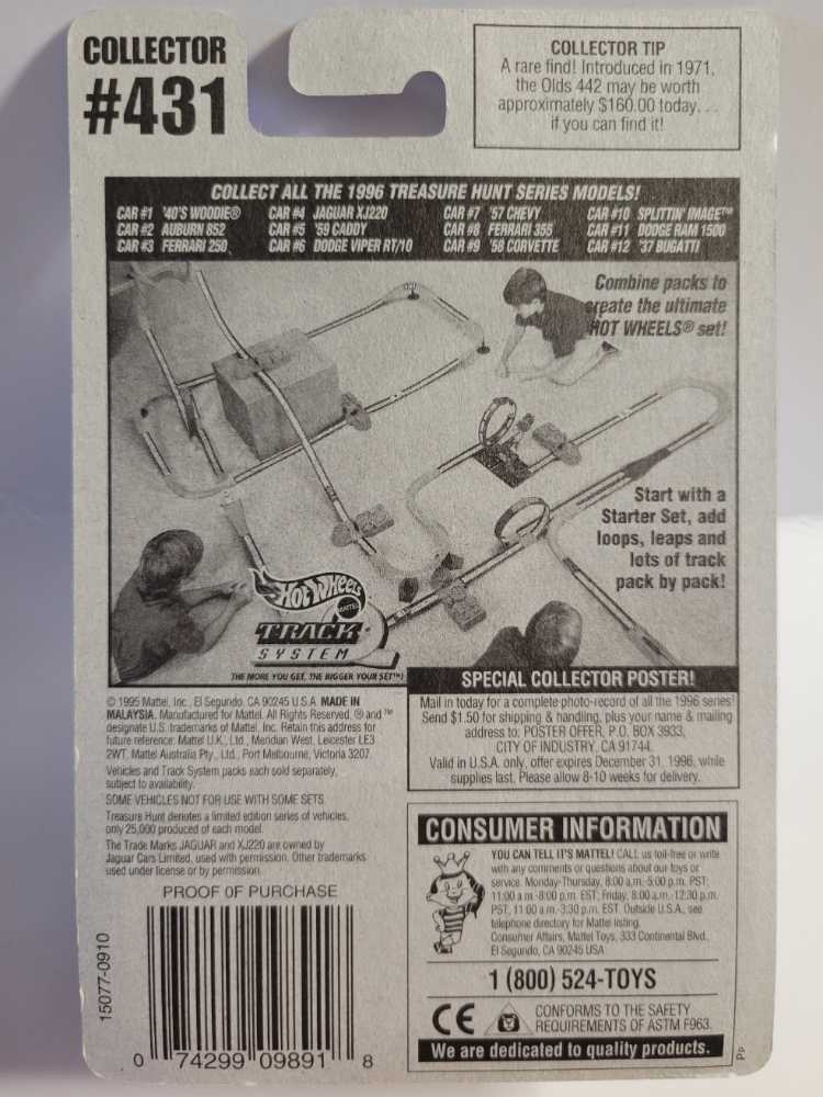 Jaguar XJ220 - Treasure Hunts 1996 toy car collectible - Main Image 3