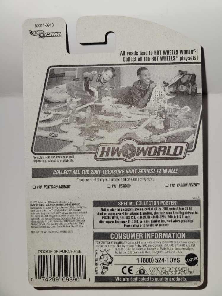 Cabbin’ Fever - 2001 Treasure Hunt toy car collectible - Main Image 4