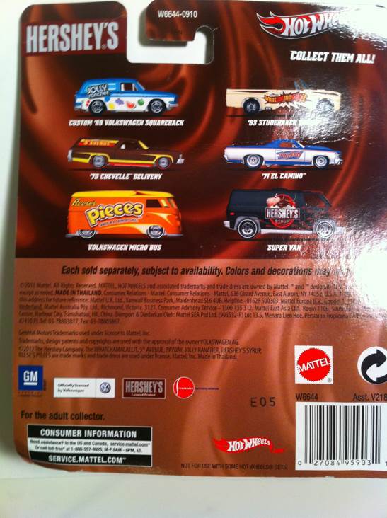 Hershey’s - 2012 Nostalgia Series toy car collectible - Main Image 2