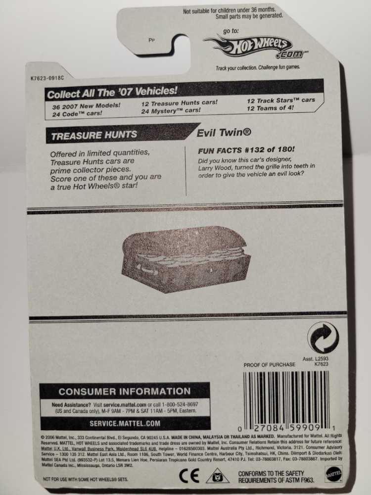 Evil Twin - Treasure Hunts 2007 toy car collectible - Main Image 4