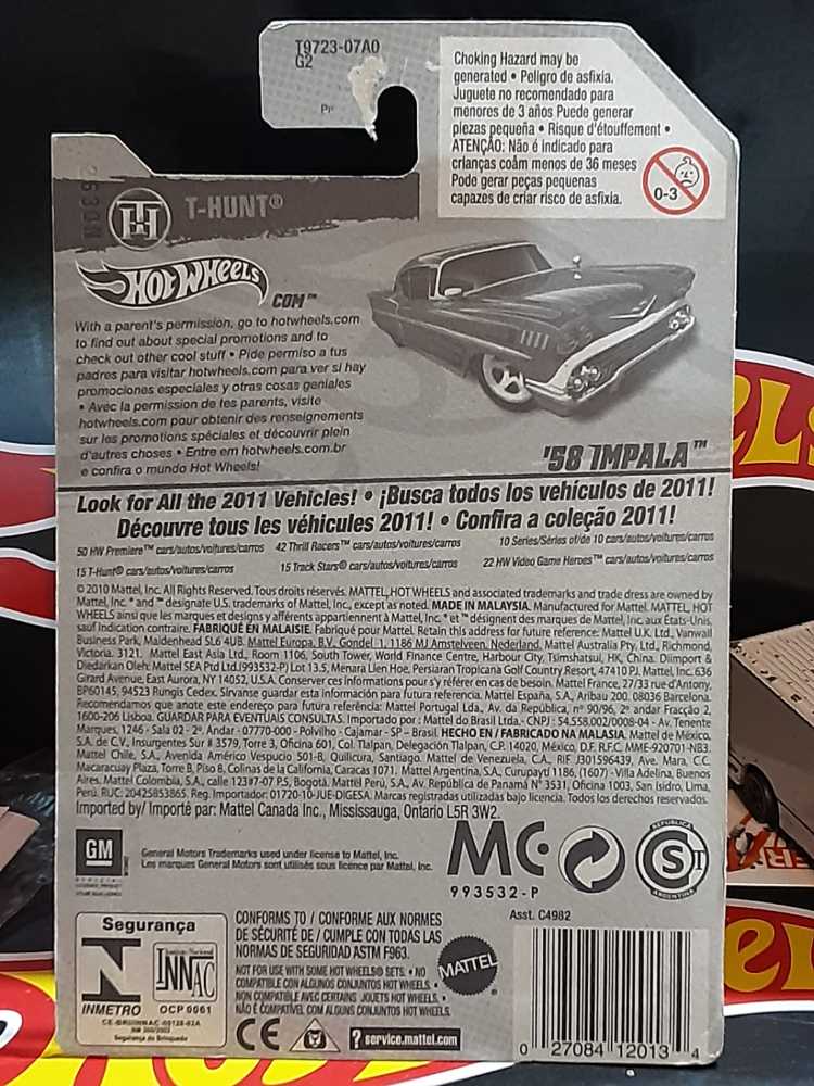 ’58 Impala - Treasure Hunts ’11 toy car collectible - Main Image 3