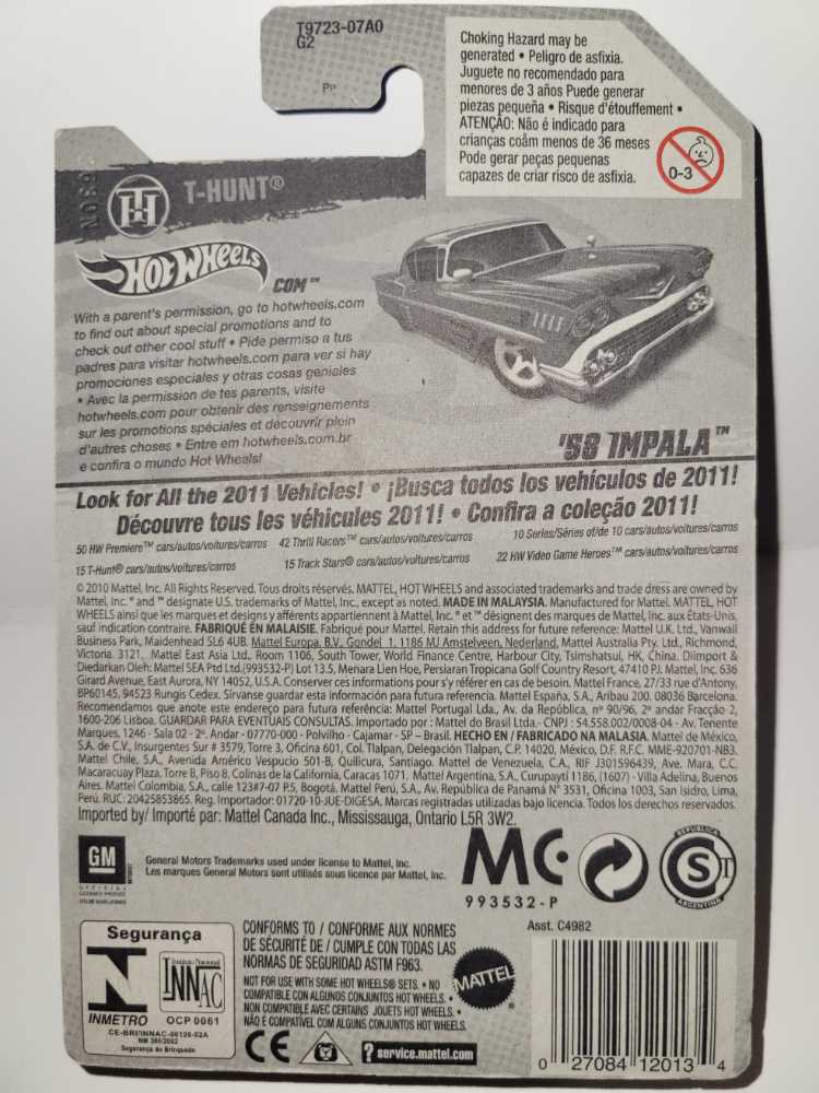 ’58 Impala - Treasure Hunts ’11 toy car collectible - Main Image 4