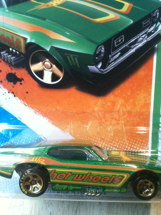’71 Mustang Funny Car - Treasure Hunts ’11 toy car collectible - Main Image 2