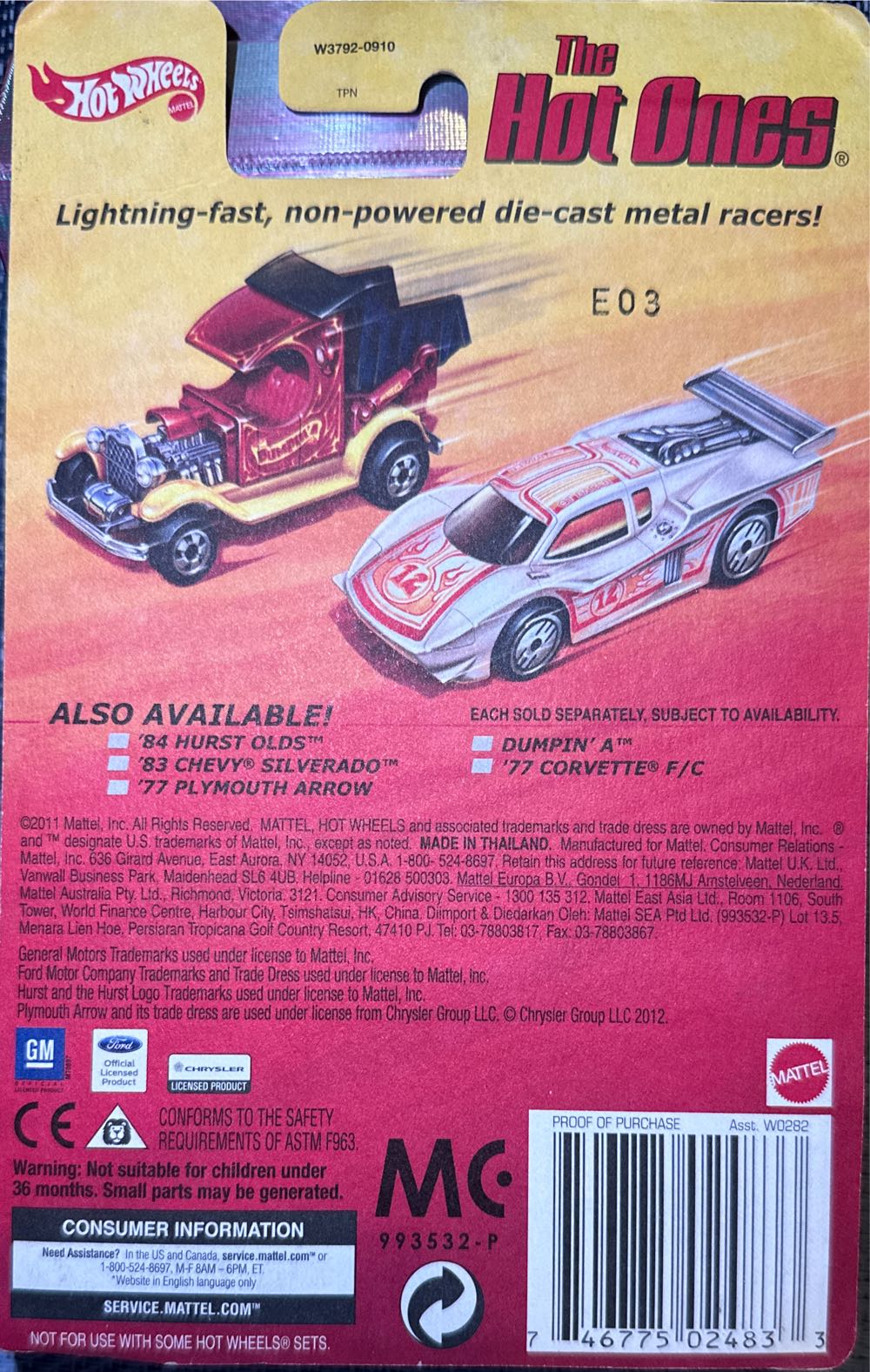 ‘83 Chevy Silverado - The Hot Ones toy car collectible - Main Image 3