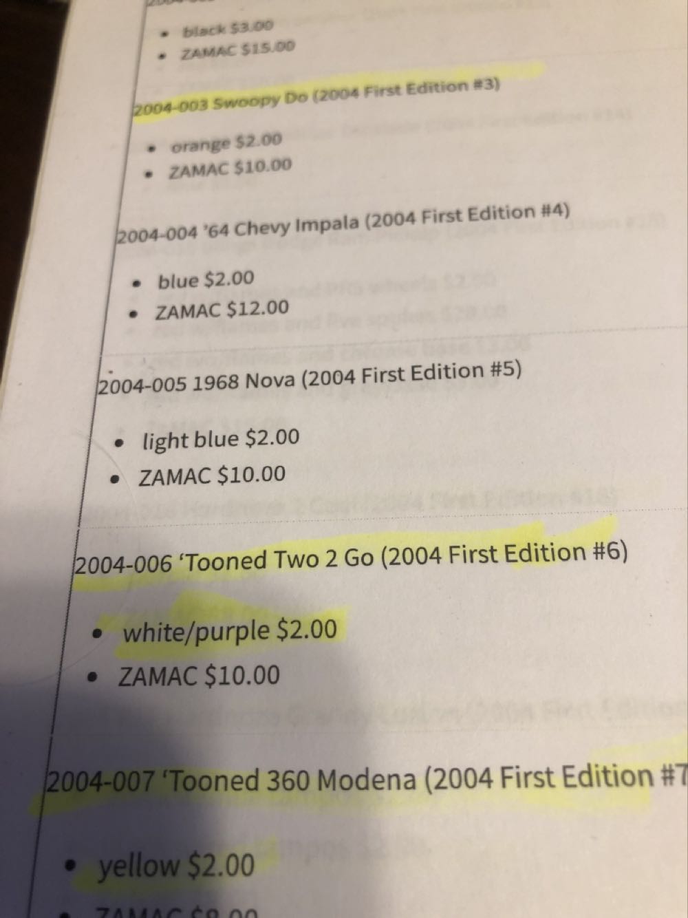 Two 2 Go Tooned - 2004 First Editions toy car collectible - Main Image 3