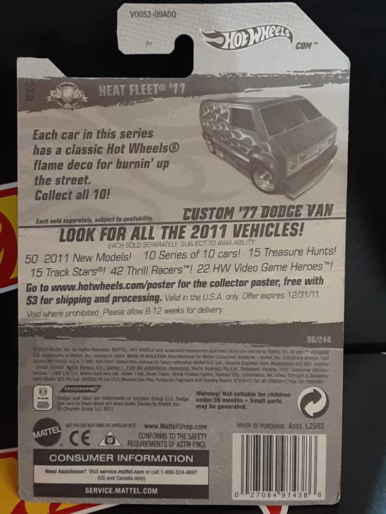 Dodge Van Custom ’77 - Heat Fleet toy car collectible - Main Image 2