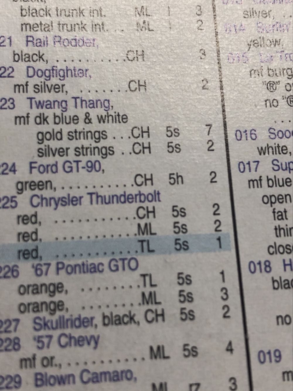 Chrysler Thunderbolt - 2000 Mainline Cars toy car collectible - Main Image 3