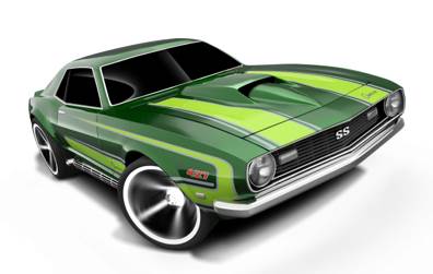 Hot Wheels COPO Camaro ‘68 - HW Muscle Mania toy car collectible - Main Image 2