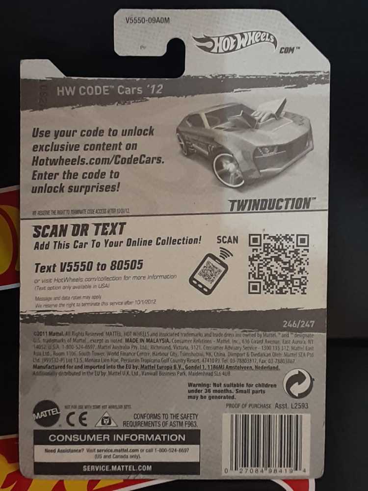 Twinduction - HW Code Cars toy car collectible - Main Image 3