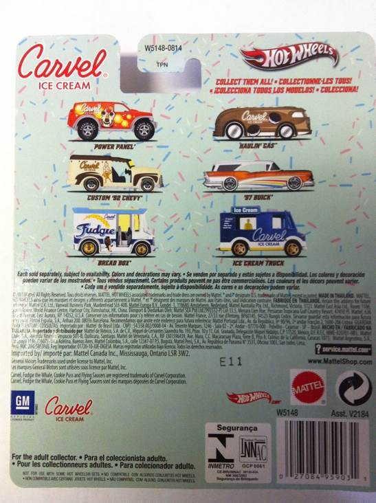 Custom ’52 Chevy - HW Nostalgia Series - Carvel Ice Cream toy car collectible - Main Image 2