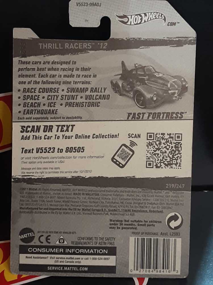 Fast Fortress - Thrill Racers - Prehistoric 12 toy car collectible - Main Image 3