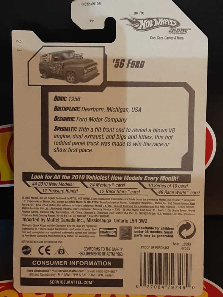 ‘56 Ford - HW Performance toy car collectible - Main Image 3