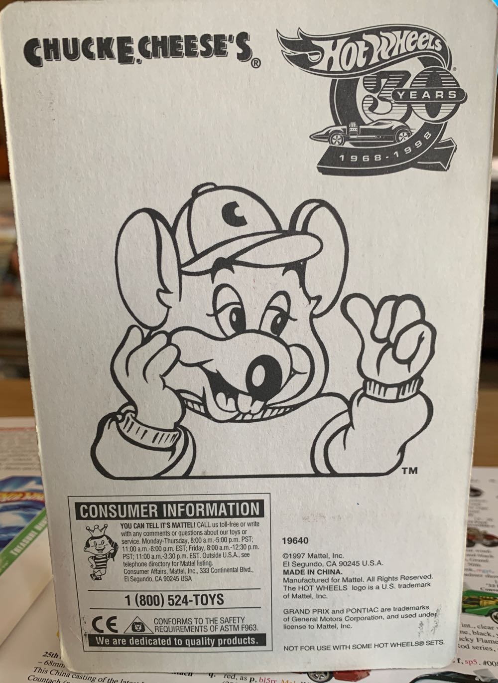 20th Anniversary Race Car - Promotional toy car collectible - Main Image 2