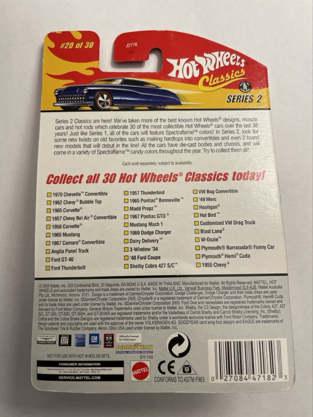 ’68 Mercury Cougar - Spectraflame Gold - Hot Wheels Classics Series 4 toy car collectible - Main Image 2