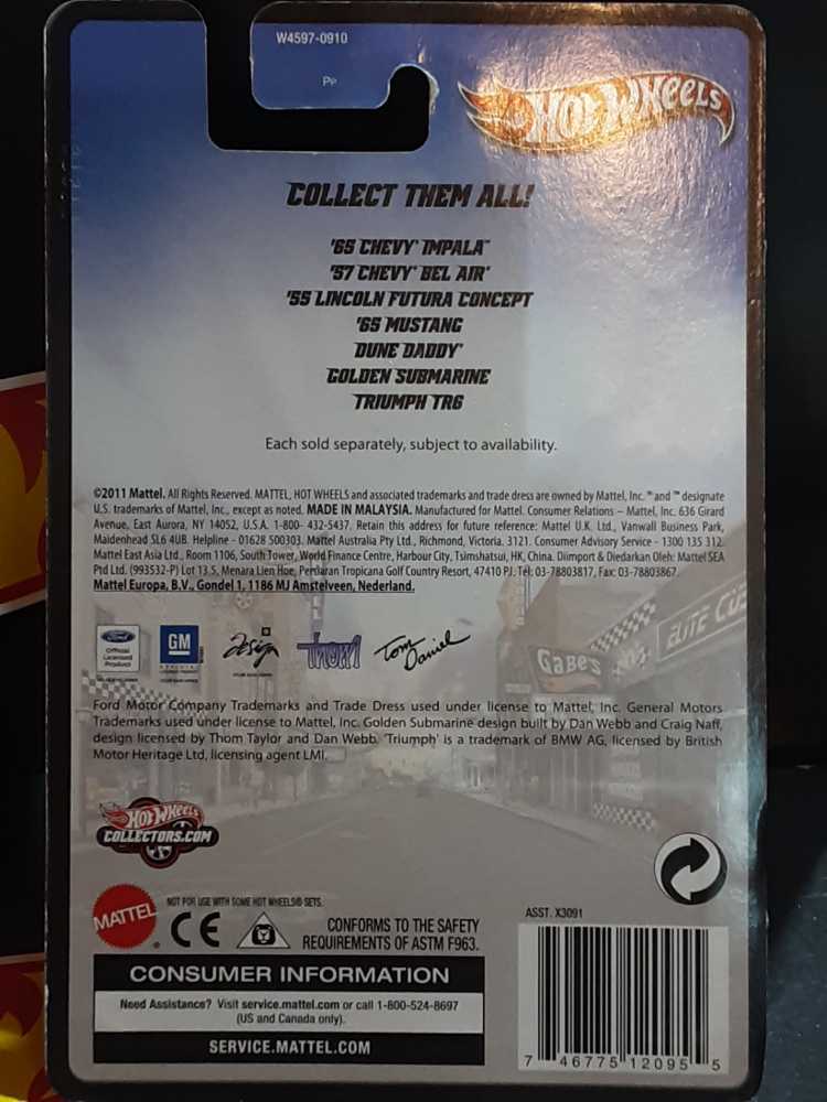 ’57 Chevy Bel Air - 2012 Hot Wheels Boulevard - Big Hits toy car collectible - Main Image 3