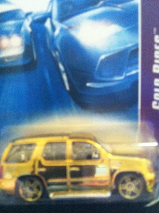07 Cadillac Escalade - 2007 Gold Rides toy car collectible - Main Image 2