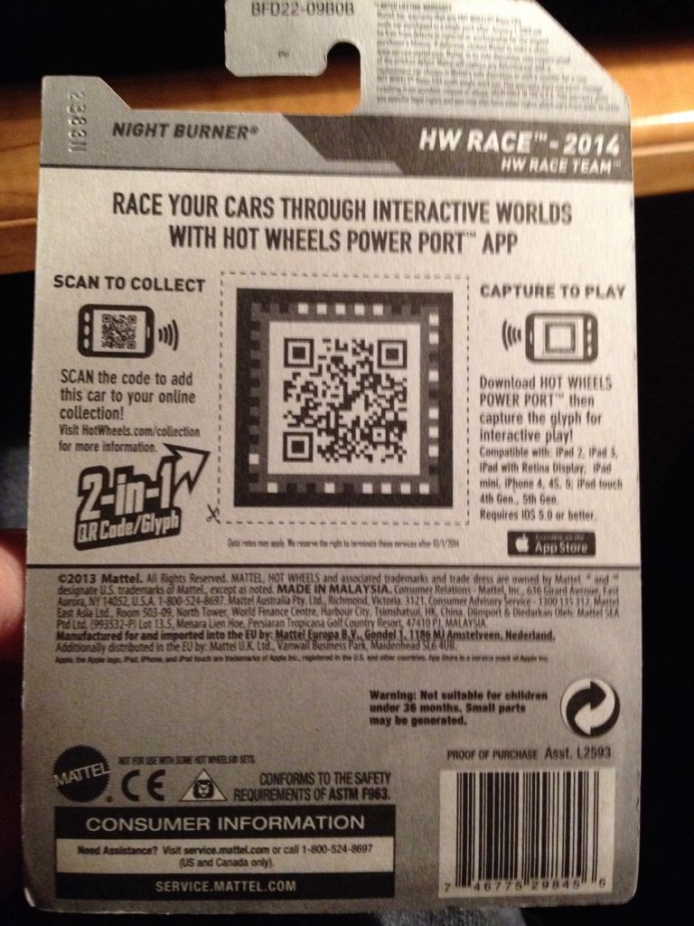 Night Burner - HW Special Features toy car collectible - Main Image 2