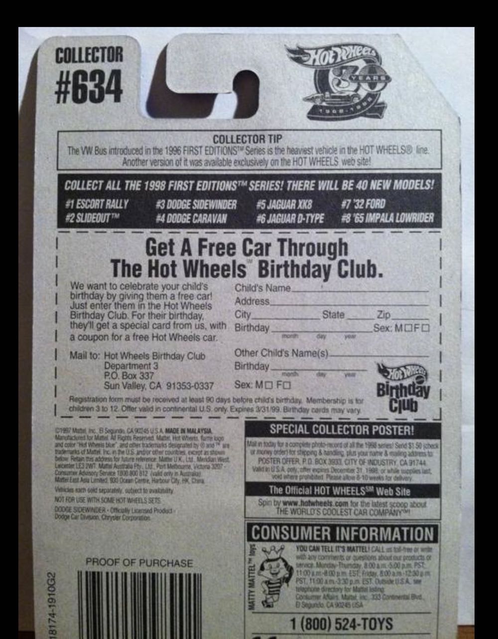 DODGE - Sidewinder - ERRORS toy car collectible - Main Image 4